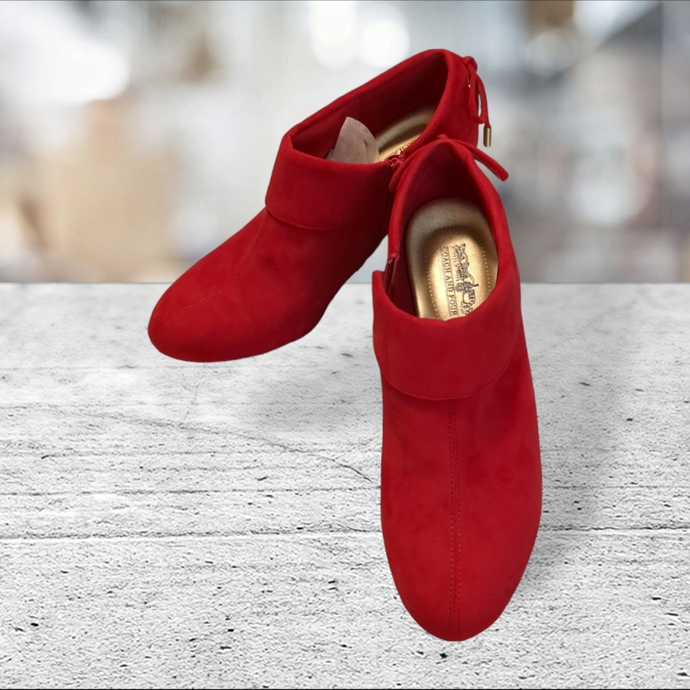 Coach and four faux suede shoes size 8.5